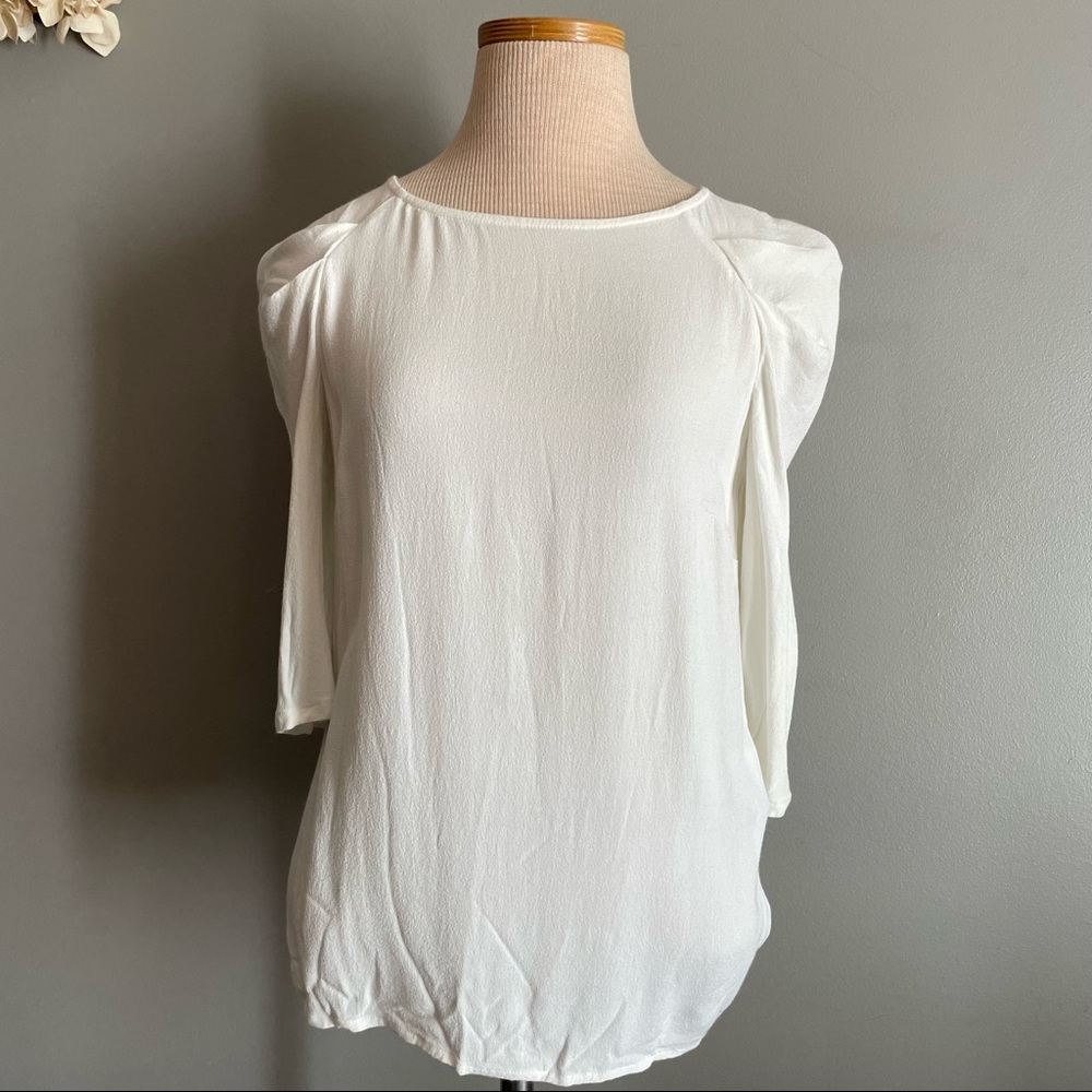 Zara Pucker Sleeve Top